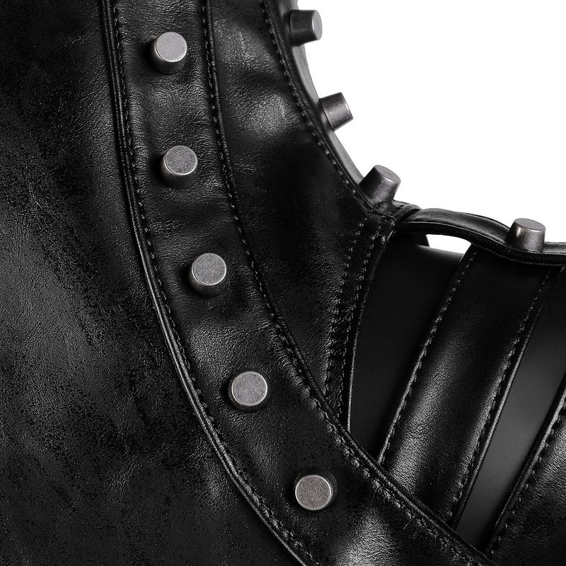 Damen Punk PU Leder Damen Umhängetasche Halloween Bühnenperformance Rüstung Zubehör_voghion.com
