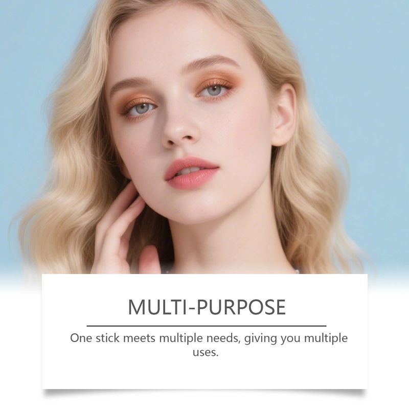 Zephoco Mehrzweck-Make-up-Stift mit Doppelkopf, vielseitig verwendbar, 3D-Highlight ohne Klumpenbildung, Champagnerbraun_voghion.com