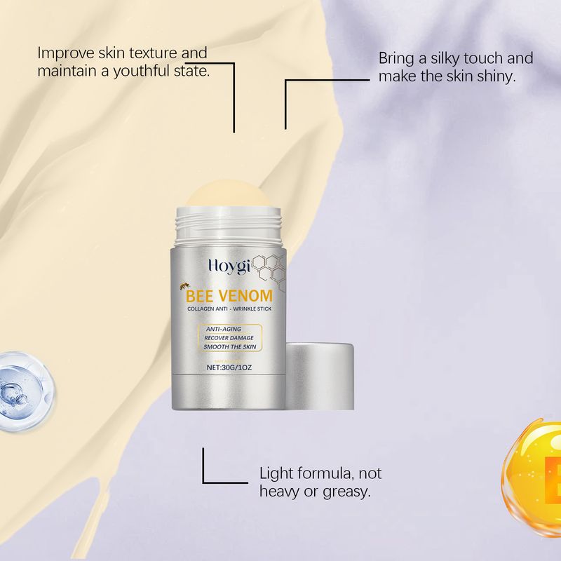HOYGI Stick hidratant facial cu venin de albine, reface ușor pielea uscată, hrănește delicat și elastic._voghion.com