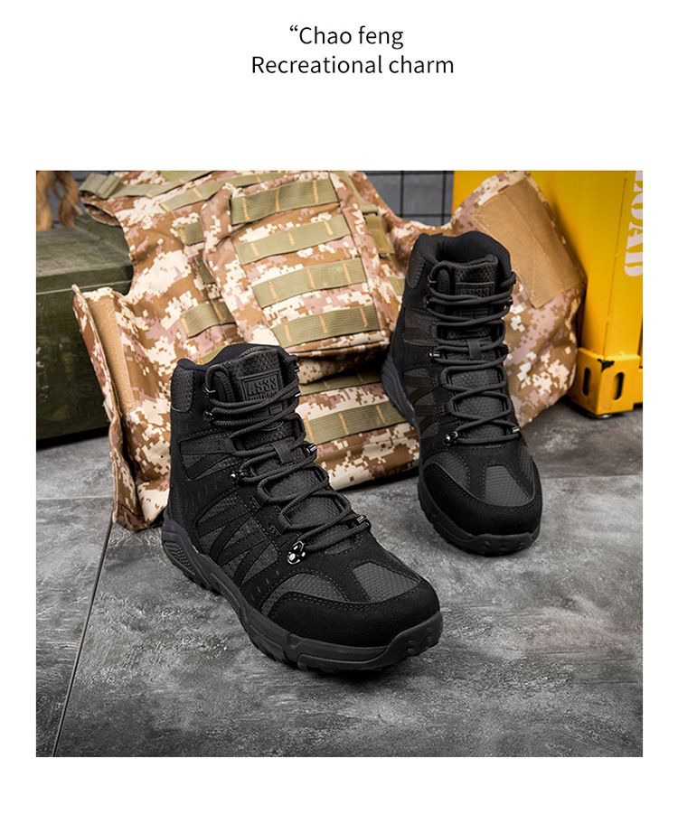 Military Boots For Tactical Boots Men's And Women's Combat Boots Hiking Boots Camping Boots Wear Resistant Outdoor Shoes_voghion.com