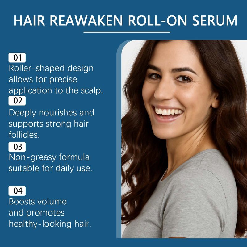 Hoegoa Roll-On Refreshing Moisturizing Hydrating Nourishing Scalp Smooth Glossy Massage Hair Care Essence_voghion.com