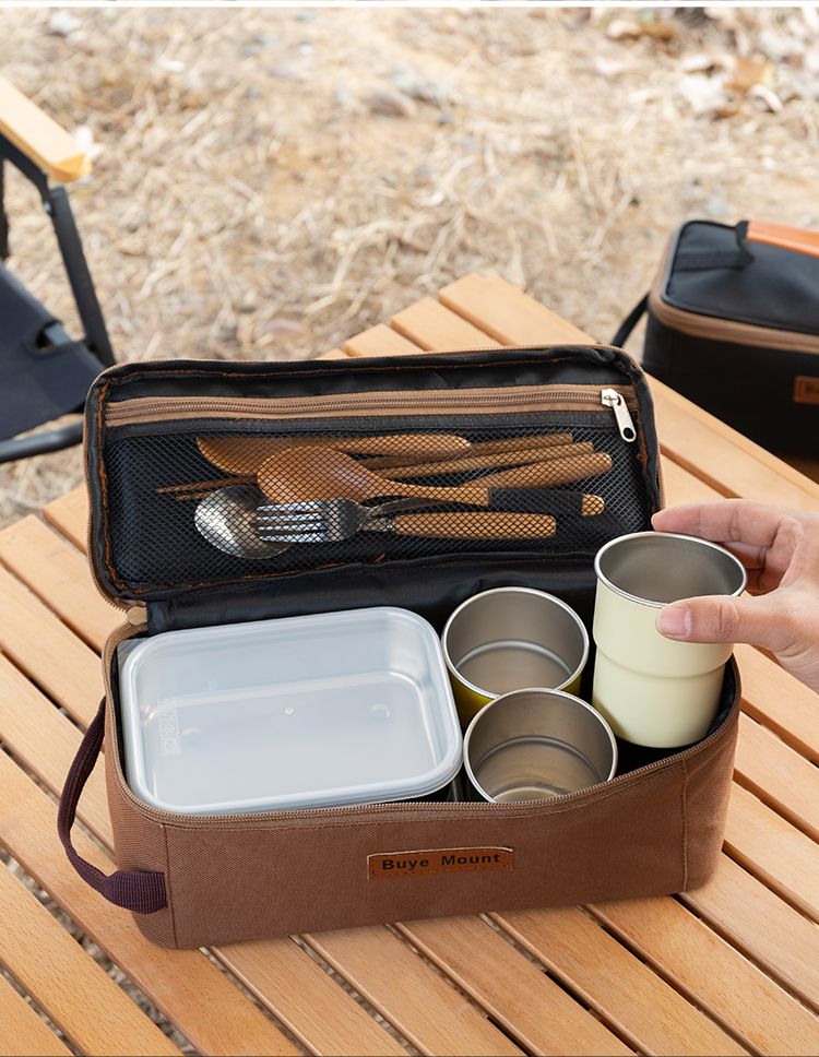 Outdoor Portable Cylinder Durable Hammer Canvas Storage Camping Tool Ground Peg Bag_voghion.com