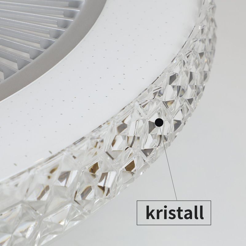 Glitzerlife Deckenventilator Mit Beleuchtung Und Fernbedienung Leise 48,5 CM Dimmbar Timing_voghion.com