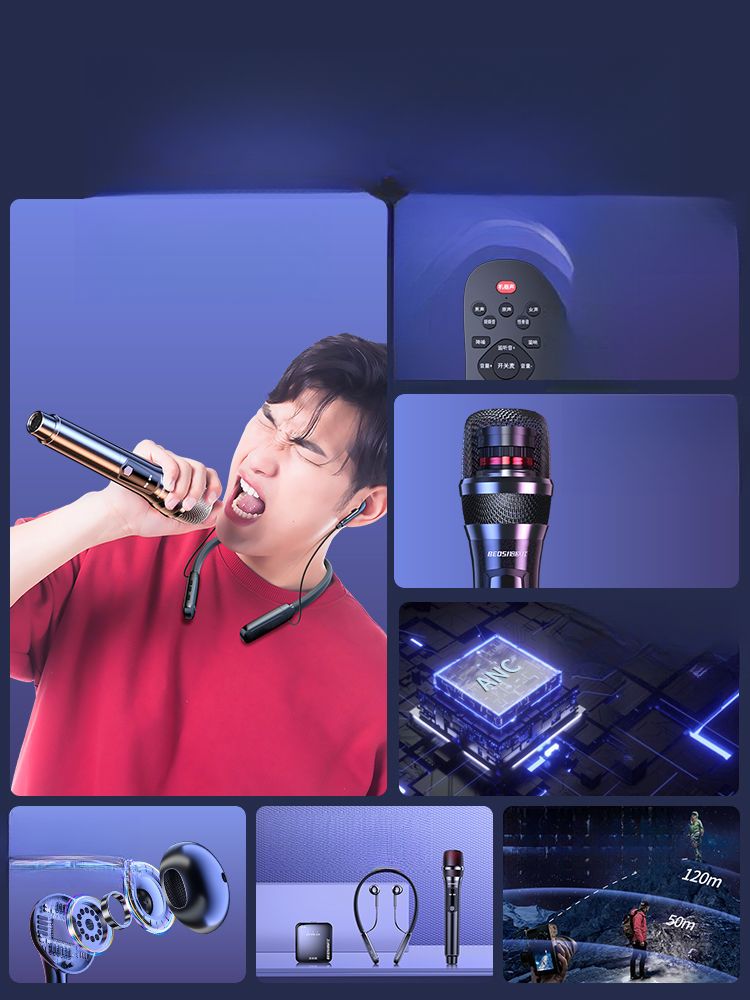 Wireless Live Streaming Singing Sound Card Equipment Integrated Headset Mobile Phone Microphone Dedicated For Streamers_voghion.com