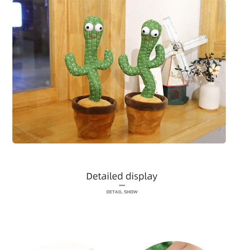 Cactus magico che balla in stile celebrità di Internet e che può torcersi, cantare e ballare: regalo di compleanno per bambini_voghion.com