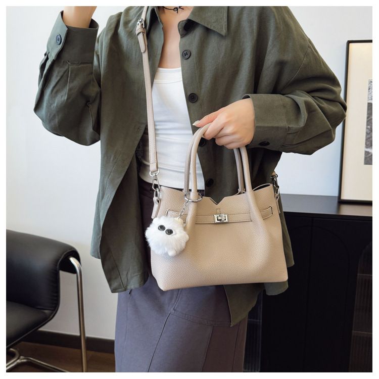 Borsa a secchiello personalizzata alla moda per donna, borsa a tracolla sottobraccio, borsa a mano casual da pendolare_voghion.com