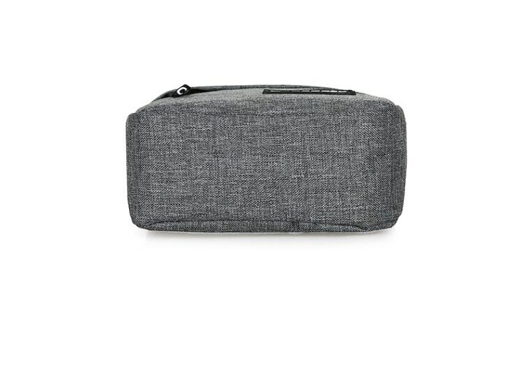 Borsa a tracolla in nylon da uomo Borsa a tracolla in tinta unita Borsa retrò europea e americana casual e alla moda_voghion.com