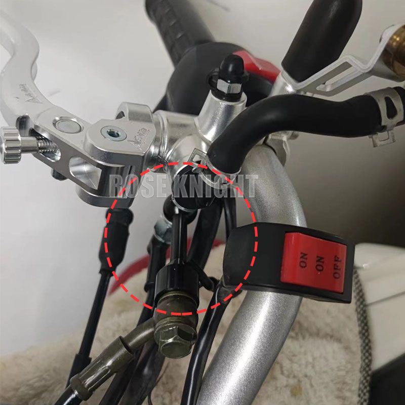 Manguera de freno de motocicleta de aleación de aluminio universal, soporte de tubo M10-1.25, junta de extensión de tubo de embrague hidráulico_voghion.com