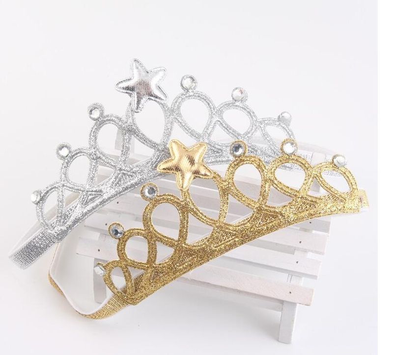 Versione coreana, Neonati e bambini piccoli, Fasce per neonati, Copricapi, Accessori per capelli per servizio fotografico di 100 giorni per bambini di un anno, Graziosi accessori per capelli a forma di corona_voghion.com