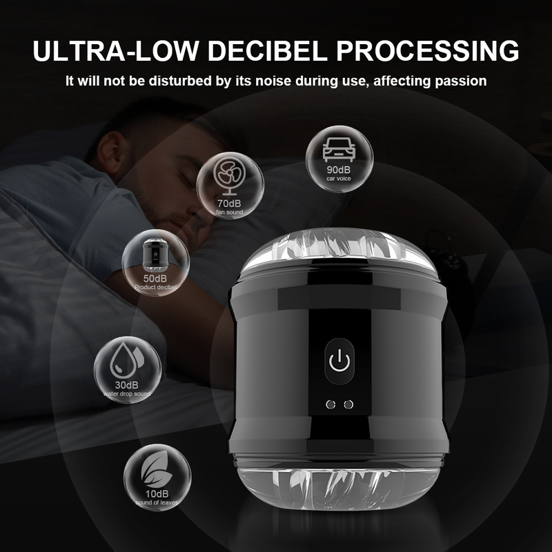 Masturbateur automatique pour homme, puissant, 10 vitesses, vibration, tasse de masturbation, exercice en silicone, rechargeable_voghion.com