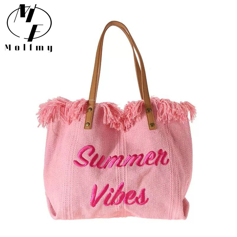 Handtasche Fraebeutel Design Einfach Nisch Rees Strandbeutel Quasten Buschtaf Broderie Moud Grouss Kapazitéit Schëllertaschen 2022_voghion.com