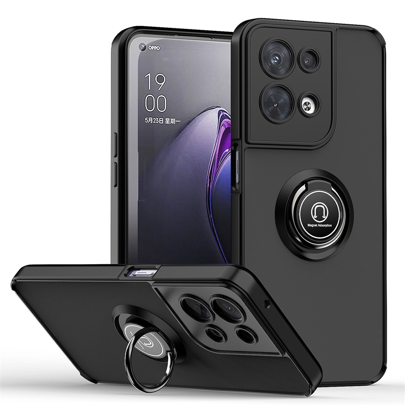 Matt autós tartó mágneses állványgyűrűs telefontok OPPO Reno 8 7 6 5 4 Pro REALME 10 9 A54 A74 A9 A53 A58 A17 hátlaphoz_voghion.com