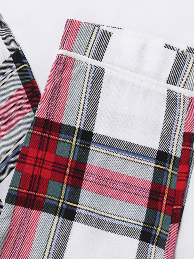 Conjunto de traje de hogar familiar de manga larga para niños grandes de pijamas para niños_voghion.com