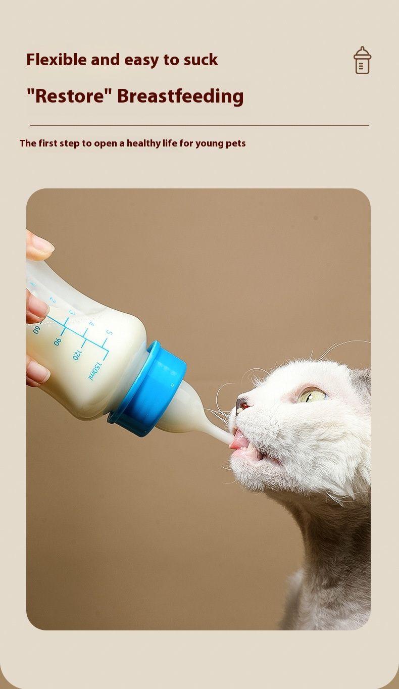 Cat bottle, pet kitten feeder, pacifier, dog, newborn kitten, special bottle products for cats_voghion.com
