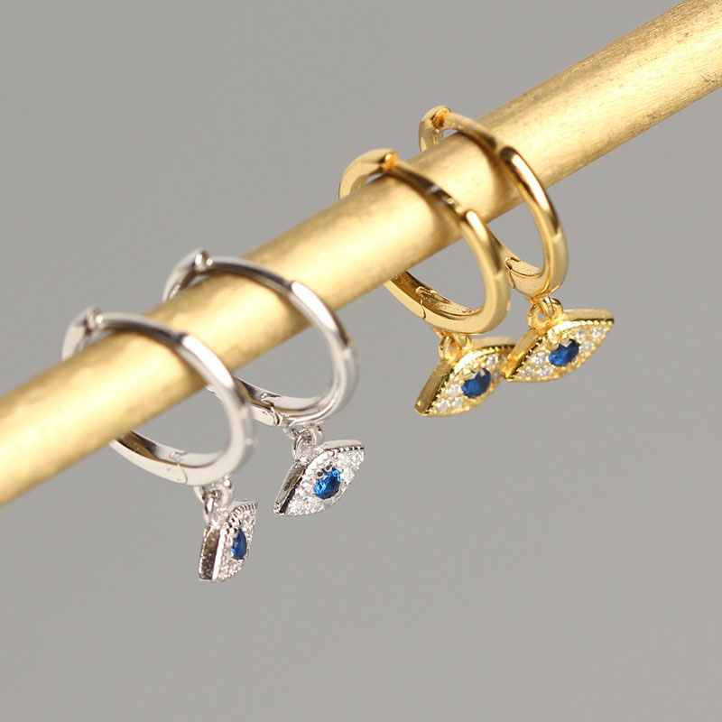 Sterling venus sier diabo eyeearrings para mulheres simples bonito zircão orelha fivela retro jóias atacado_voghion.com