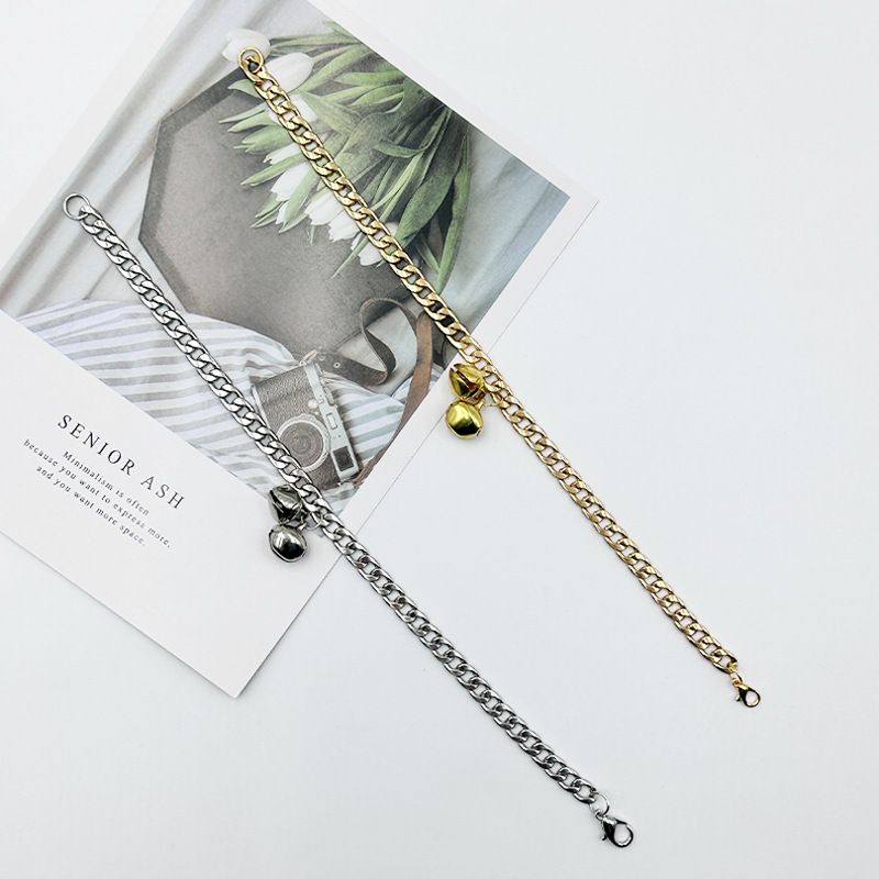 Collare decorativo regolabile con campanellino per cani e gatti di piccola e grande taglia, accessorio da appendere al collo per gattini_voghion.com