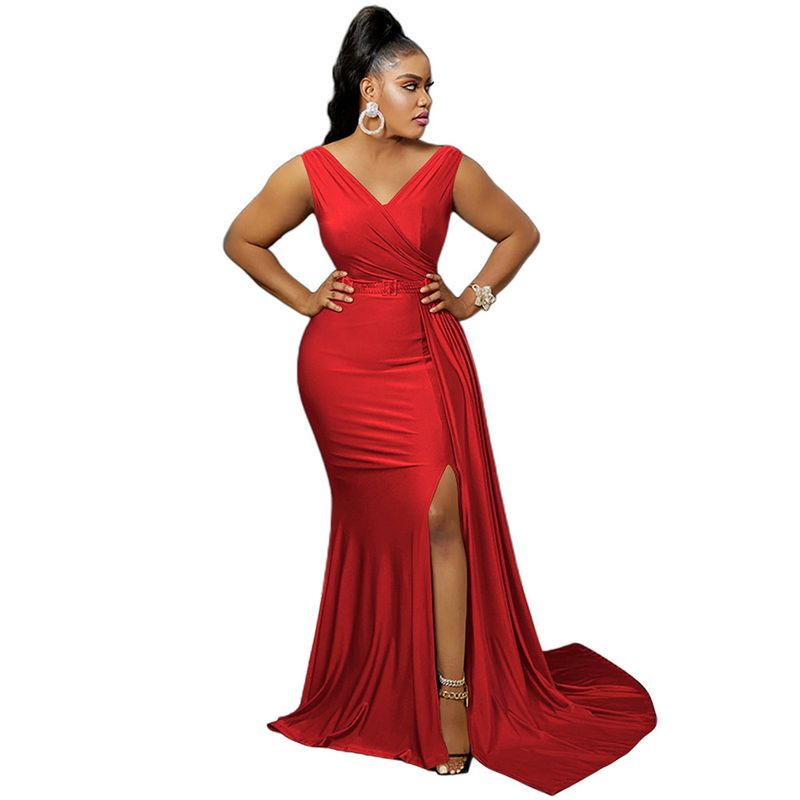 Women's Clothing Ball Gown Evening Dress Elegant Sexy Floor Length Dress Female_voghion.com