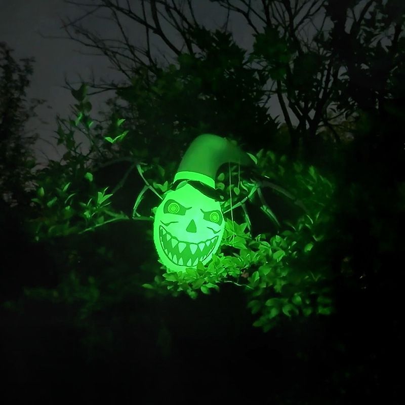 Glow-in-the-Dark Halloween Inflatable Decorations – Spooky Ghost, Pumpkin & Bat Set For Outdoor & Indoor Party Scenes (Multi-Color Options)_voghion.com