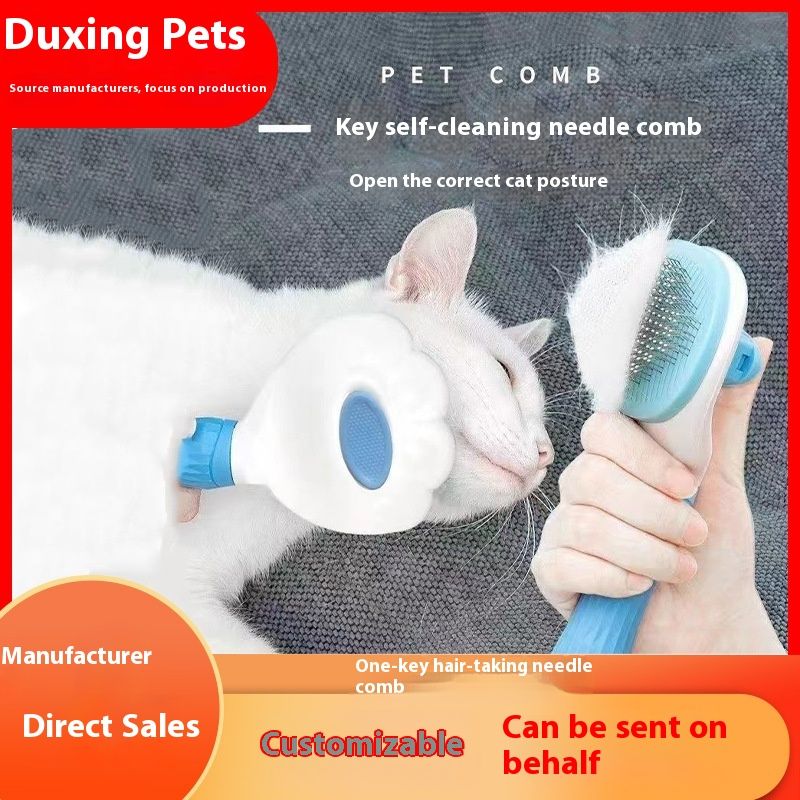 Rimozione galleggiante per gatti e cani, strumento per la toelettatura, pettine per la pulizia dei peli, prodotti per gatti_voghion.com