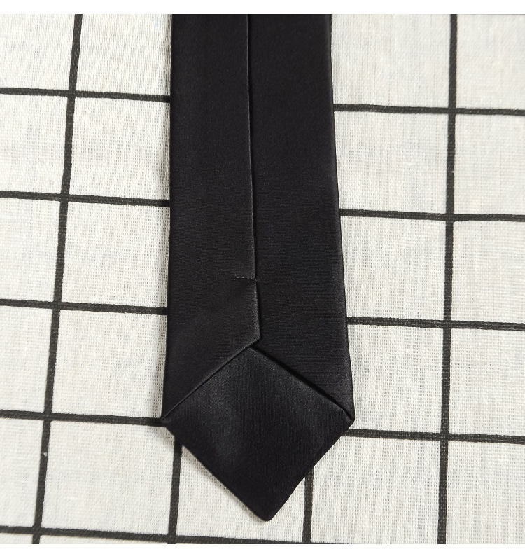 Cravatte e fazzoletti da uomo cravatta corona ricamo parrucchiere sottile nero 5 cm accessorio con cerniera pigra_voghion.com