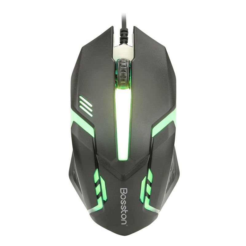 Souris optique filaire lumineuse colorée pour ordinateur de bureau_voghion.com