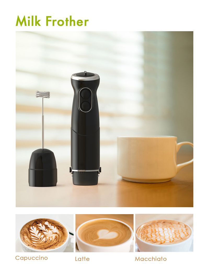 Elektriline saumikser Köögis kaasaskantav 500 W 6-käiguline kolm-ühes sukelmikser turbofunktsiooniga roostevabast terasest vispliga_voghion.com