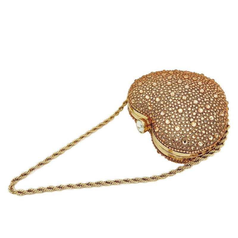 Borsa da sera con tracolla a forma di cuore, con diamanti, stile alla moda_voghion.com