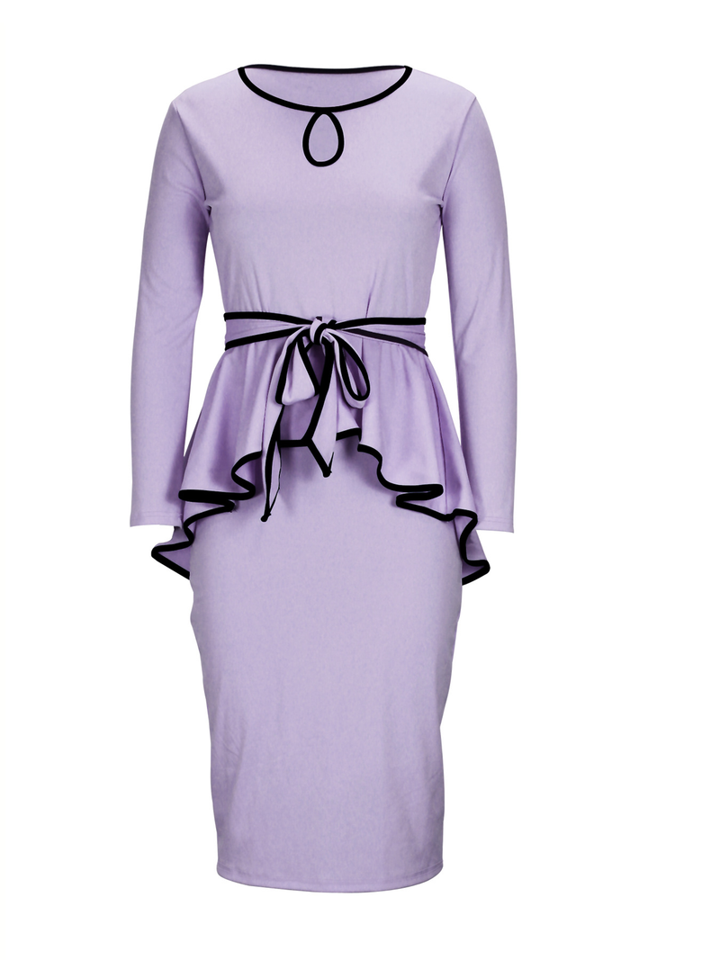Set da donna in due pezzi con gonna irregolare, sexy ed elegante, con gonna flangiata e gonna divisa_voghion.com