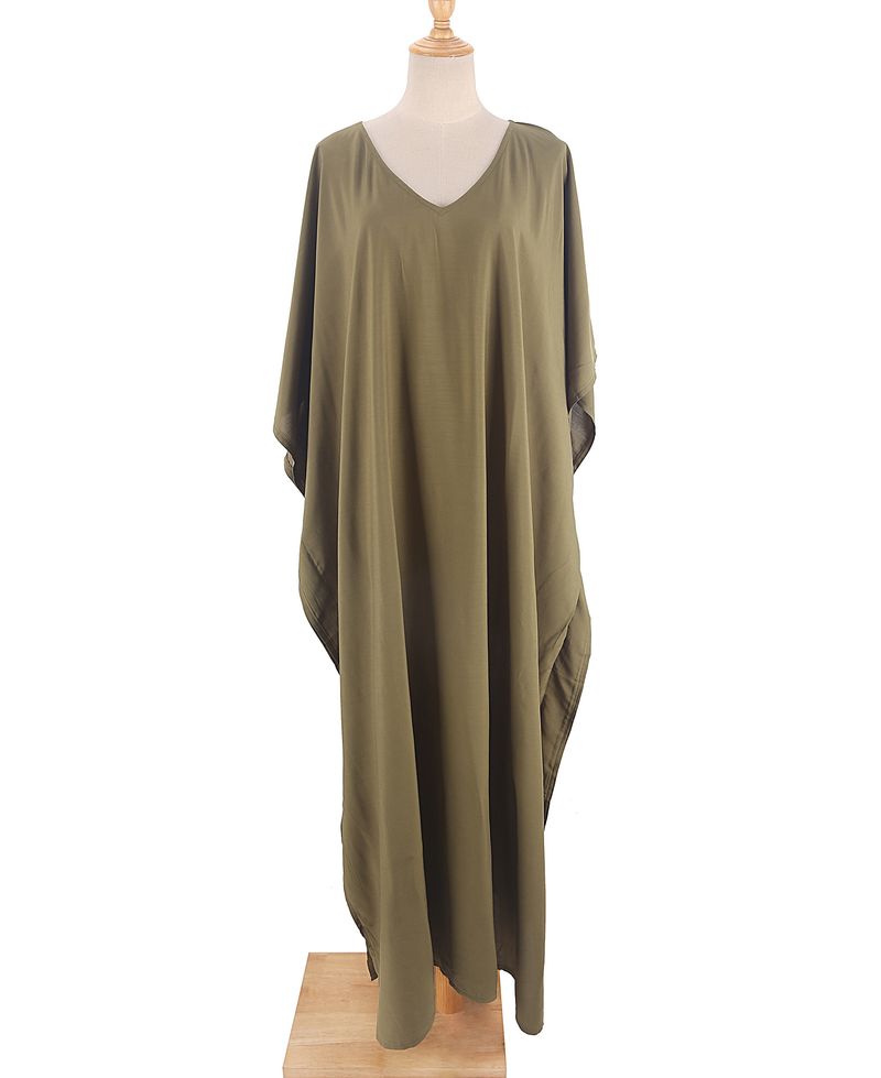 Vêtements pour femmes, nouveau style, chemisier uni en rayonne, jupe longue, ample, pour vacances en bord de mer, maillot de bain, robe, vêtements d'extérieur pour femmes_voghion.com