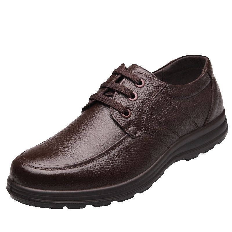 Scarpe da uomo in pelle di vacchetta casual con suola a molla Euro Step, superficie morbida, grandi dimensioni, da lavoro, 9886_voghion.com