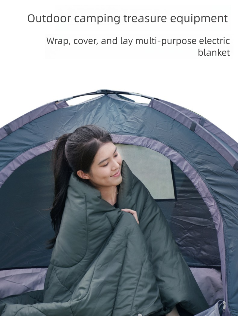 Graphene Electric Heating Shawl - Intelligent Control Multifunctional Blanket, Body Warmer Cover_voghion.com