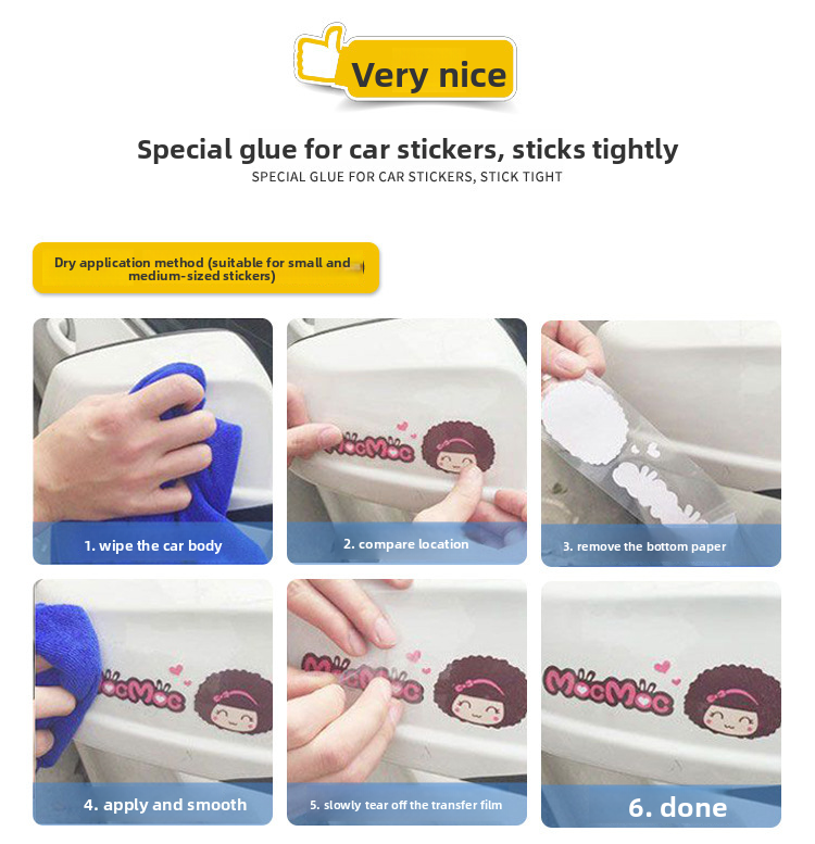 New Car Wheel Reflective Creative Decorative 6-Pack Line Stickers_voghion.com