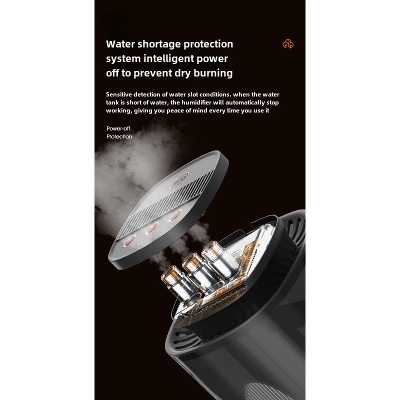 Humidificateur RYYD à 3 buses - Hydratation intelligente | Lumière/Son | Chambre_voghion.com