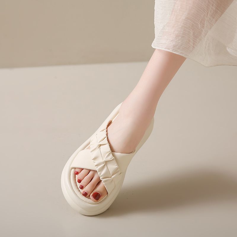 Γυναικεία σανδάλια με χοντρή σόλα και ανυψωτικά, καλοκαίρι 2024, μοντέρνα σανδάλια Fairy Wind, με πλατφόρμες δύο τεμαχίων, μικρές_voghion.com