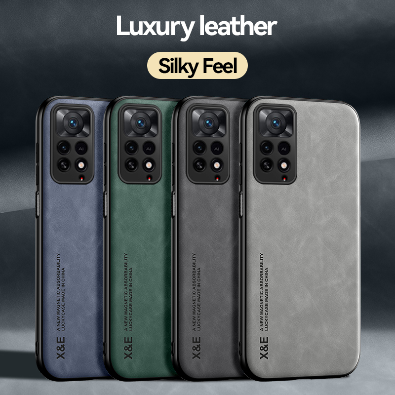 KEYSION Luxe Leather Case voor Redmi Note 11 Pro 5G 11S Global Shockproof Phone Back Cover voor Xiaomi redmi Note 10 Pro 4G 10S_voghion.com
