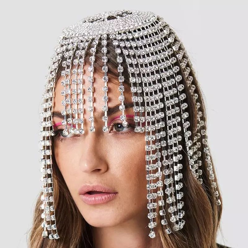 Trendy headwear, exaggerated tassel hair accessories, ethnic style, niche design, temperament, internet celebrity_voghion.com
