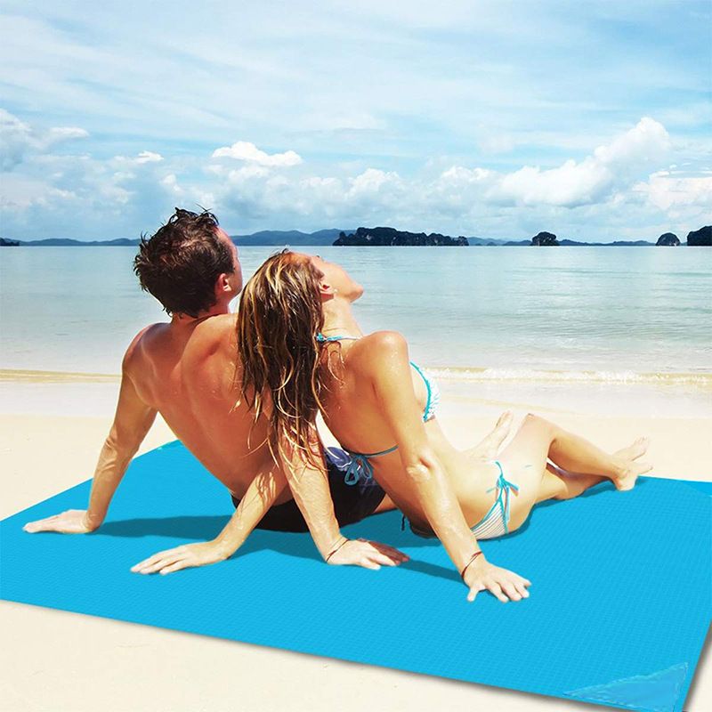 Pocket blanket picnic mat Lightweight sand mat mini folding beach mat Moisture mat for outdoor camping_voghion.com