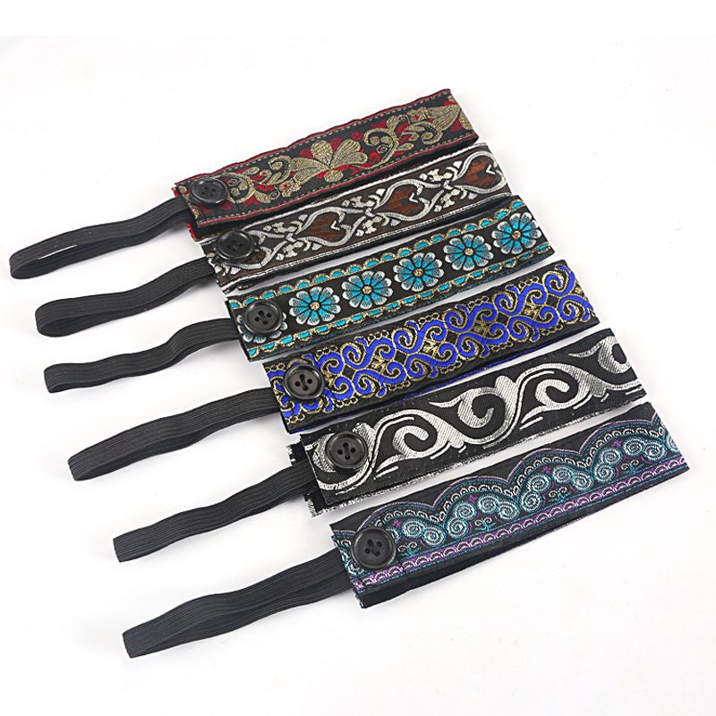 Maschera anti-strangolamento Fascia per capelli Moda Stile etnico Fascia assorbente per la testa Fitness Corsa Sport Fascia per capelli_voghion.com