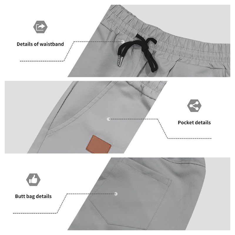 Pantalones cortos de playa para hombre, de verano, con cordón cruzado, talla grande_voghion.com