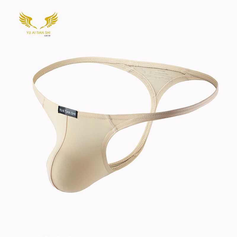 Herren Unterwäsche aus Nylon mit gerader Taille, sexy, niedrige Taille, Gay Single T-Pants, Übergröße, Tanga_voghion.com