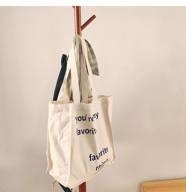 Grand fourre-tout en toile avec lettres pour femmes, sac à bandoulière pour jeunes filles, sacs de Shopping réutilisables, sacs à main de styliste 2024_voghion.com