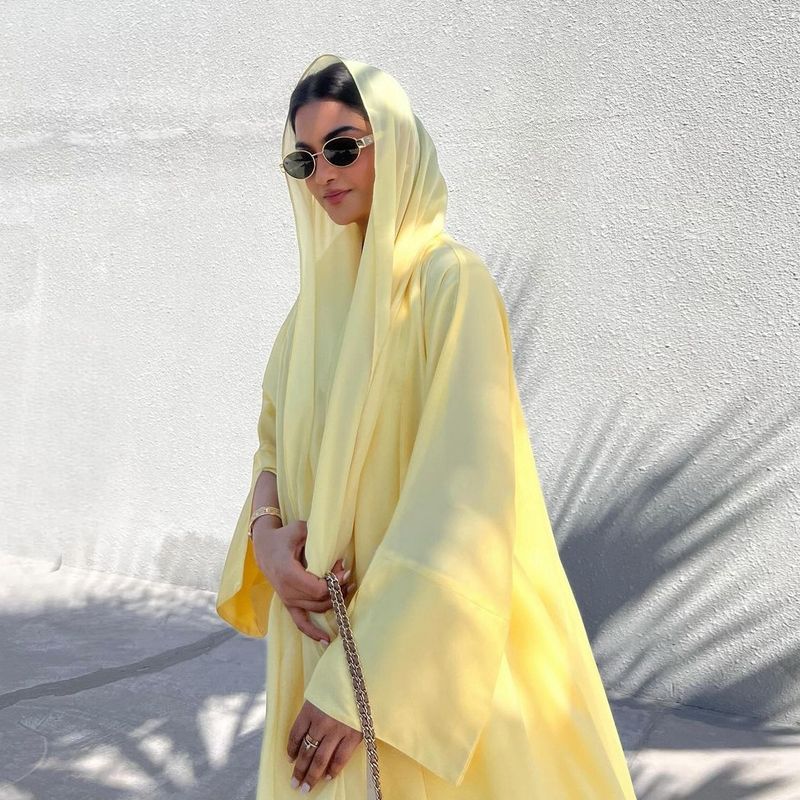 Femei musulmane halat de baie rochie de seară satinată moale cu deschidere frontală halat Abaya culoare solidă_voghion.com