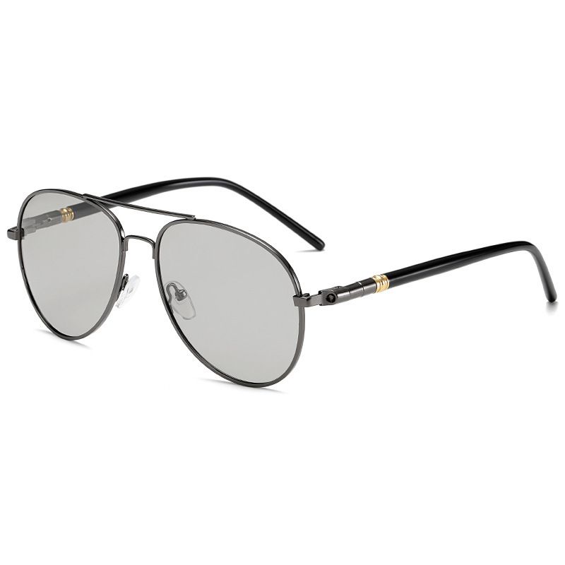 Nowe okulary przeciwsłoneczne z polaryzacją męskie klasyczne markowe okulary pilota okrągłe retro wysokiej jakości metalowe okulary do jazdy UV400_voghion.com