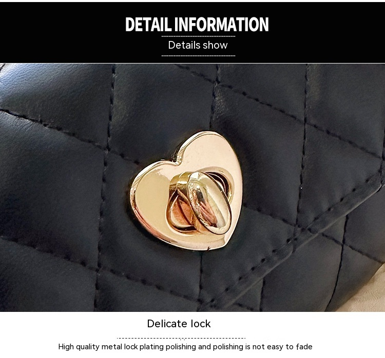 Kleine duftende Wind mittellange Lingge Love Lock Buckle Zero Wallet Damentasche_voghion.com