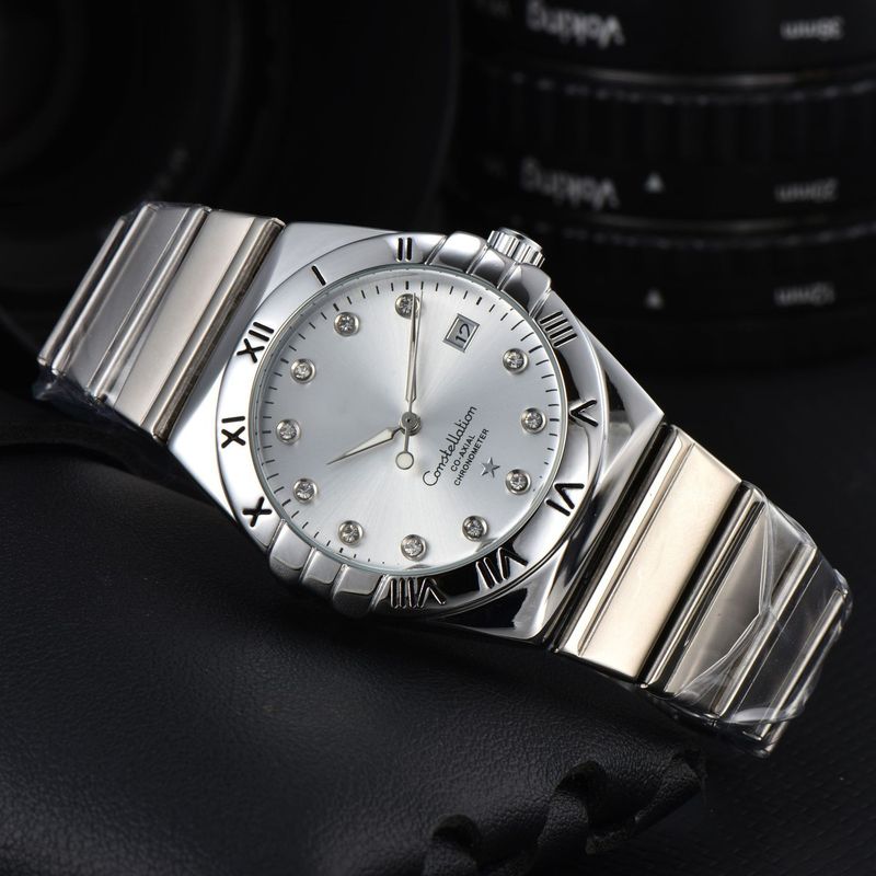 2024 Nuovo orologio da uomo in stile business con cinturino in acciaio di alta qualità meccanico europeo a tre perni_voghion.com