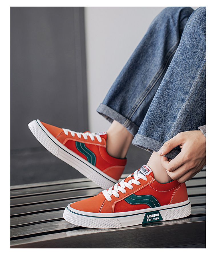 Men's Breathable Skateboard Shoes - Lightweight Casual Sneakers With Soft Rubber Sole For Everyday Comfort & Style_voghion.com