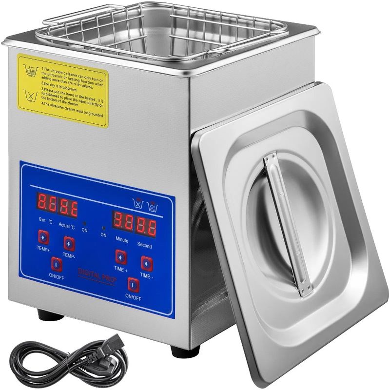 Ultrasonic Timer With Cleaner Ultrasonic Steel 304 Parts Cleaner 2L Professional Ultrasonic 11 Cleaner Stainless Digital 40kHz_voghion.com