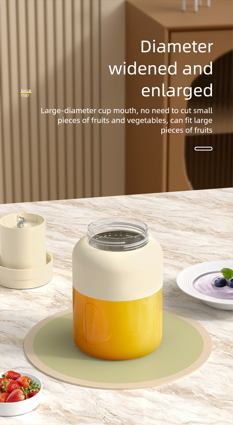 Large Capacity Juicer Cup - 2025 Wireless Portable Ice Crushing & Fresh Juice Maker Ton Bucket Design_voghion.com