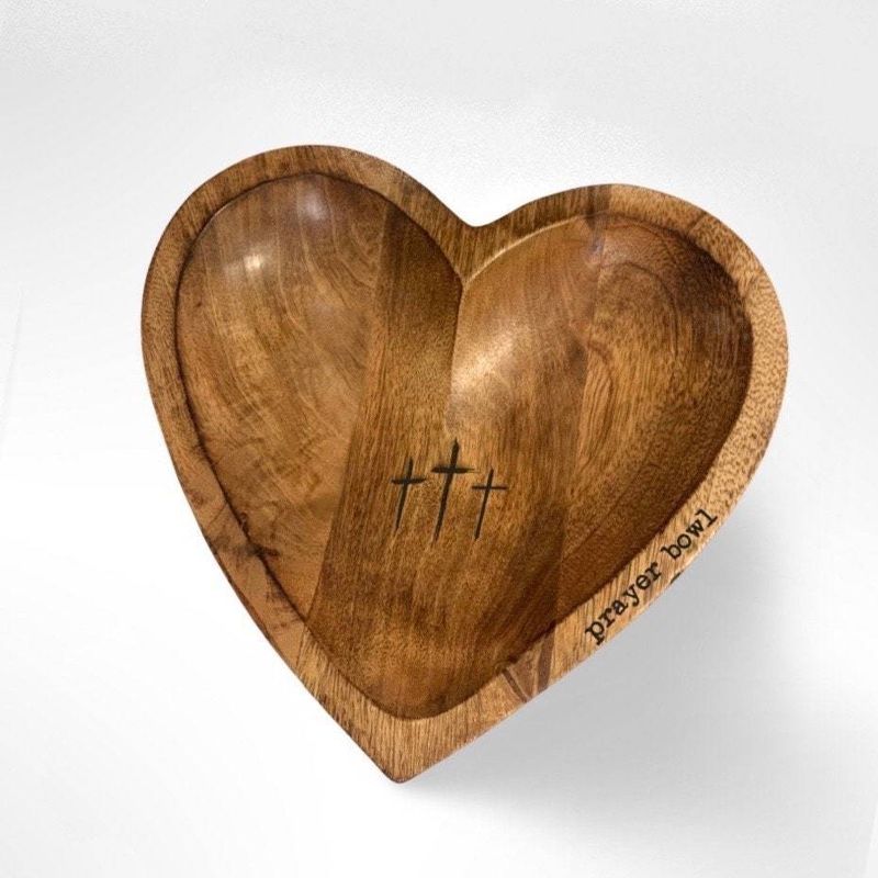 Cross-border hot New Heart Prayer Bowl Prayer card gift for people_voghion.com