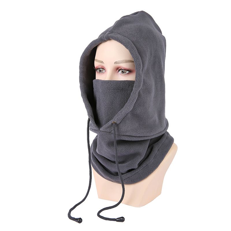 Cappello con cappuccio in pile lavorato a maglia, antivento, termico, per ciclismo all'aperto_voghion.com